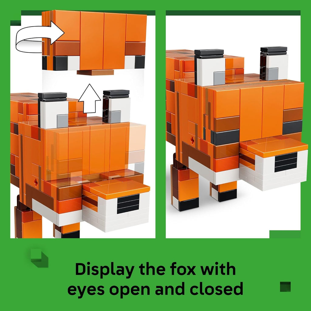 LEGO Minecraft The Fox - Juguete de construcción y simulación para...