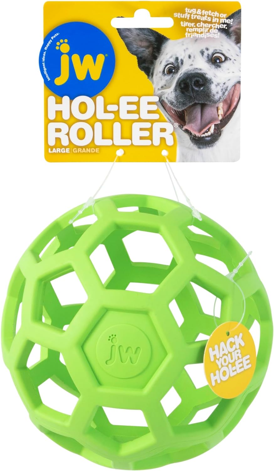 JW Pet Hol-ee Roller - Bola de rompecabezas de juguete para perros,...