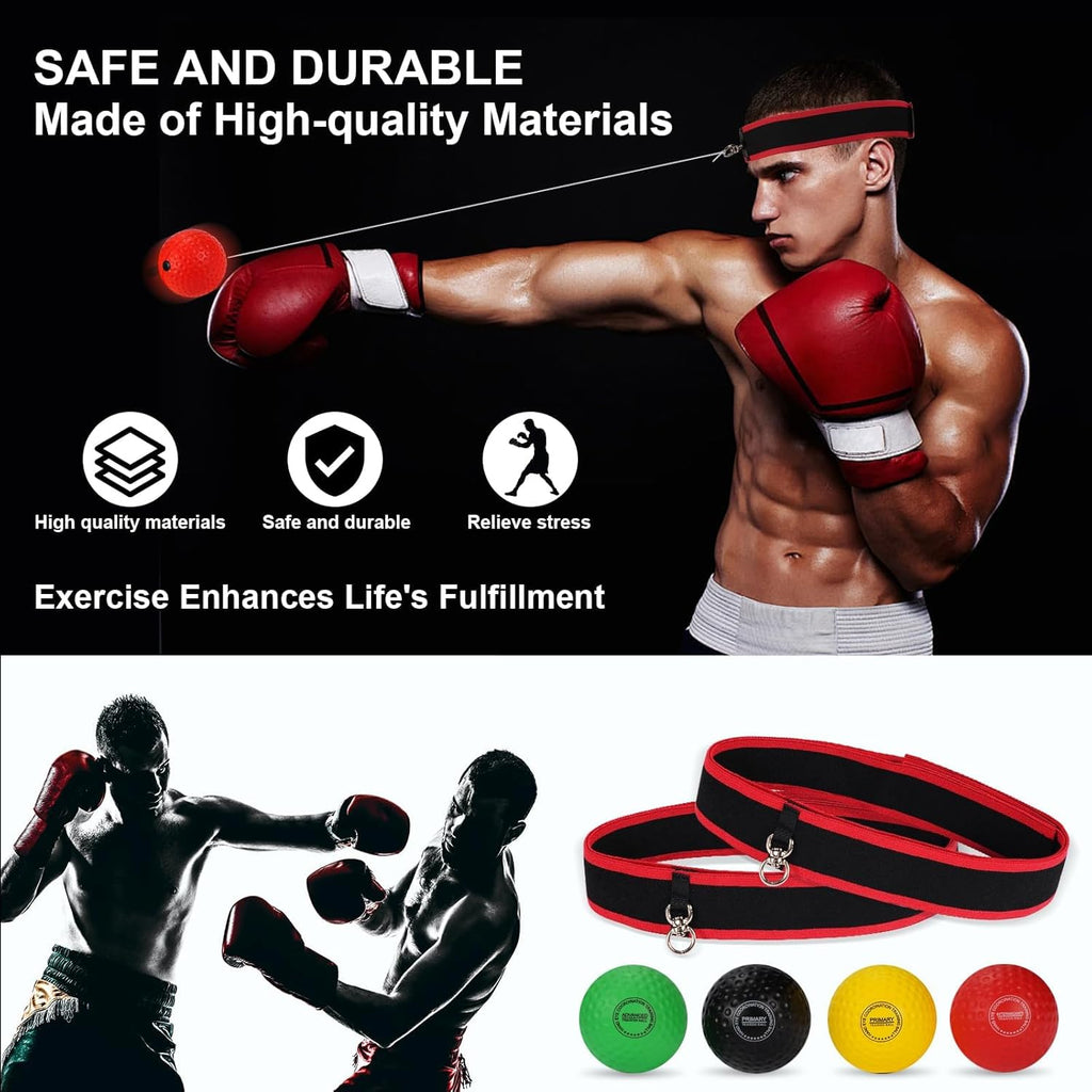 Dermasy - Pelota de reflejos de boxeo mejorada, pelota de entrenami...