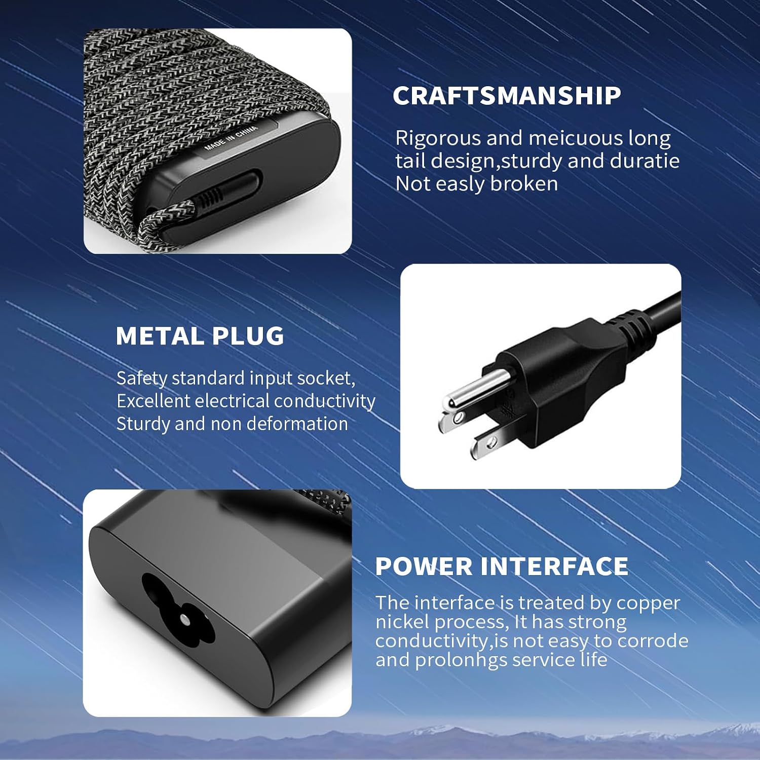 Cargador delgado para portátil HP 65W USB C, repuesto para HP Envy...