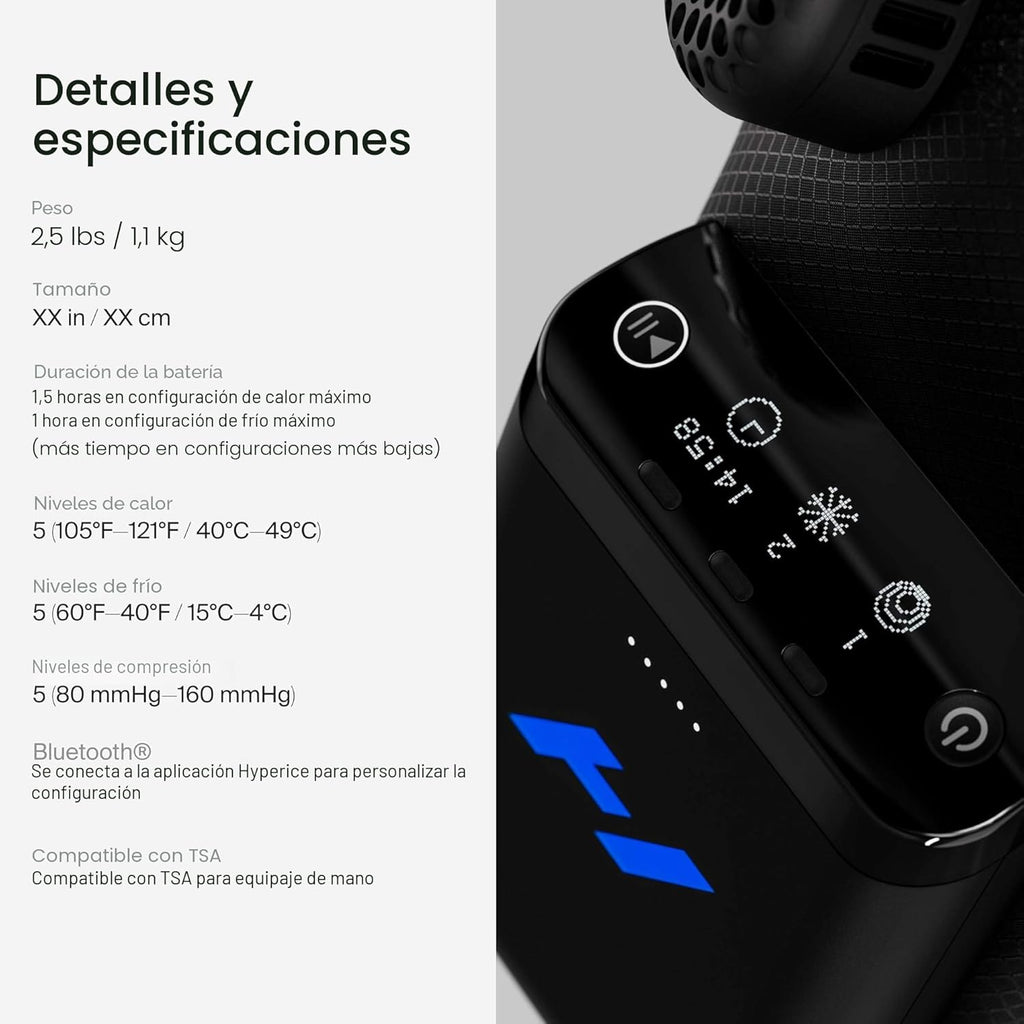 Hyperice Hombro X2 - Terapia avanzada de contraste de calor y frío...