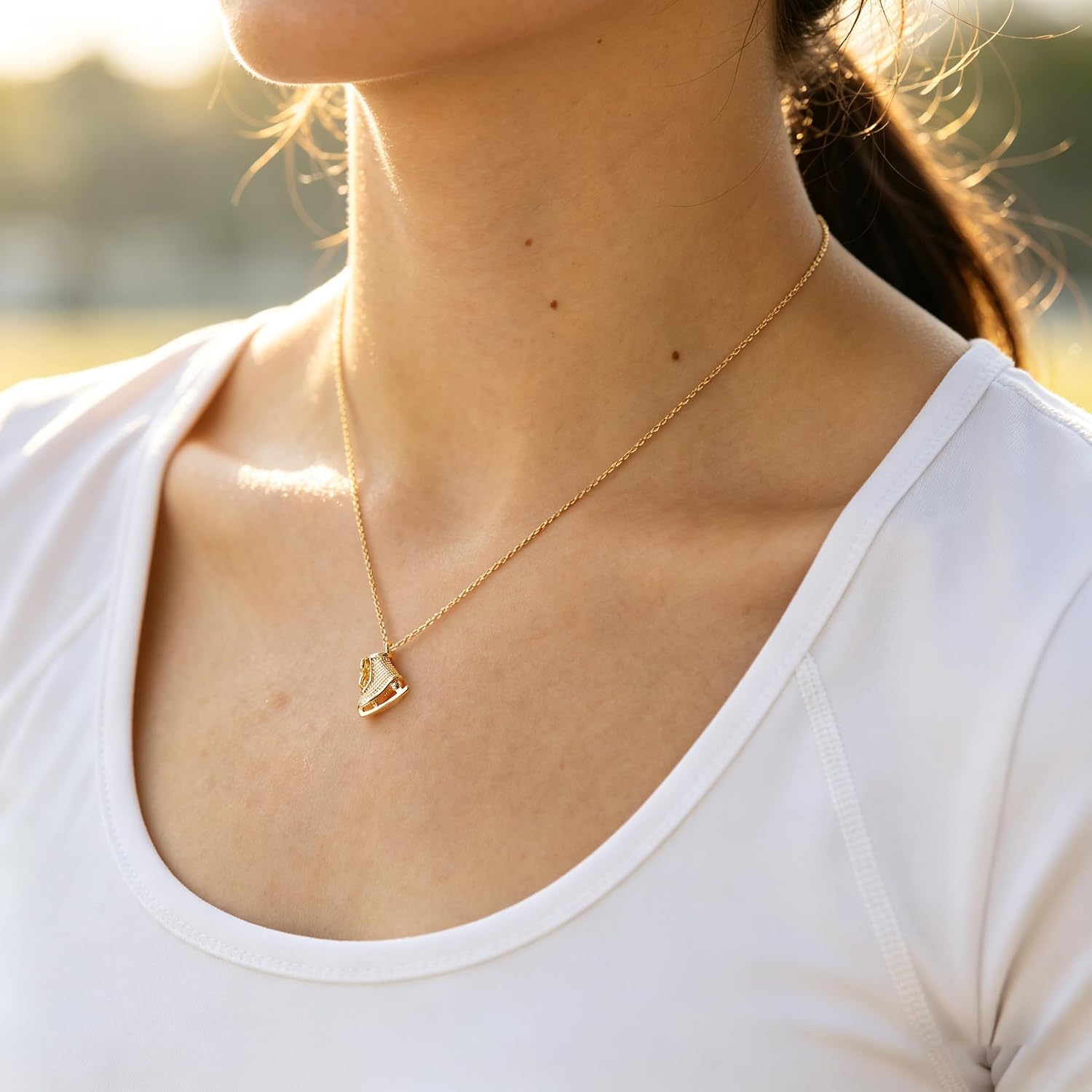 Baydurcan Collar para mujeres y adolescentes, chapado en oro de 14...