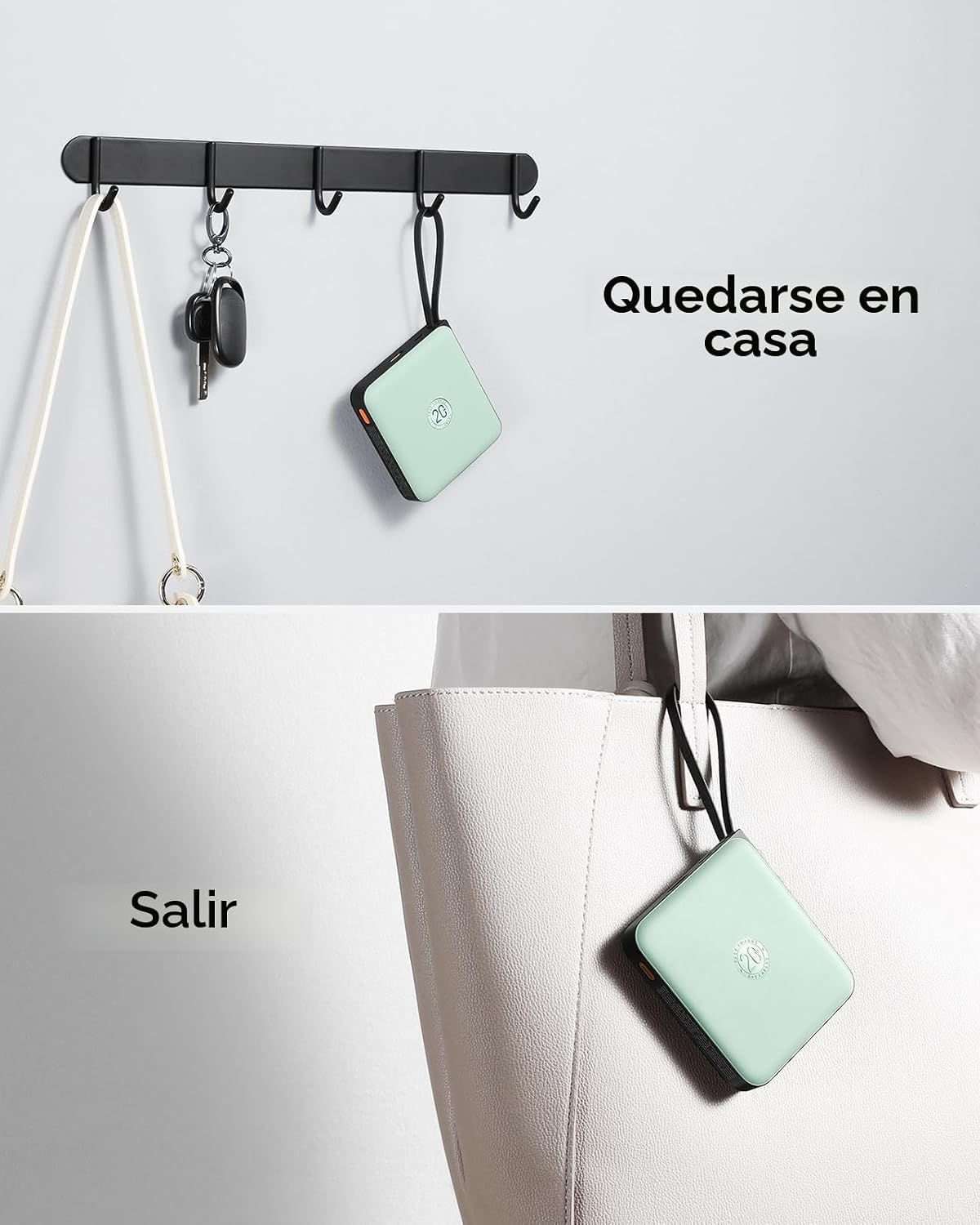 VRURC Cargador Portátil USB C, Banco de Energía con Cable Integrado...