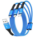 Cable de carga múltiple, paquete de 2 cables de carga 3 en 1 de 6 p...