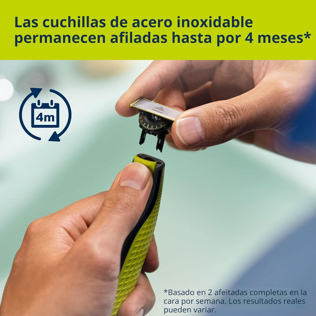 Philips Norelco OneBlade 360 con conectividad recortadora y afeitad...
