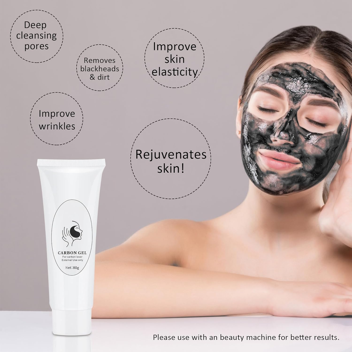 Gel de pelado de carbono, gel para depilación láser, cuidado de la...