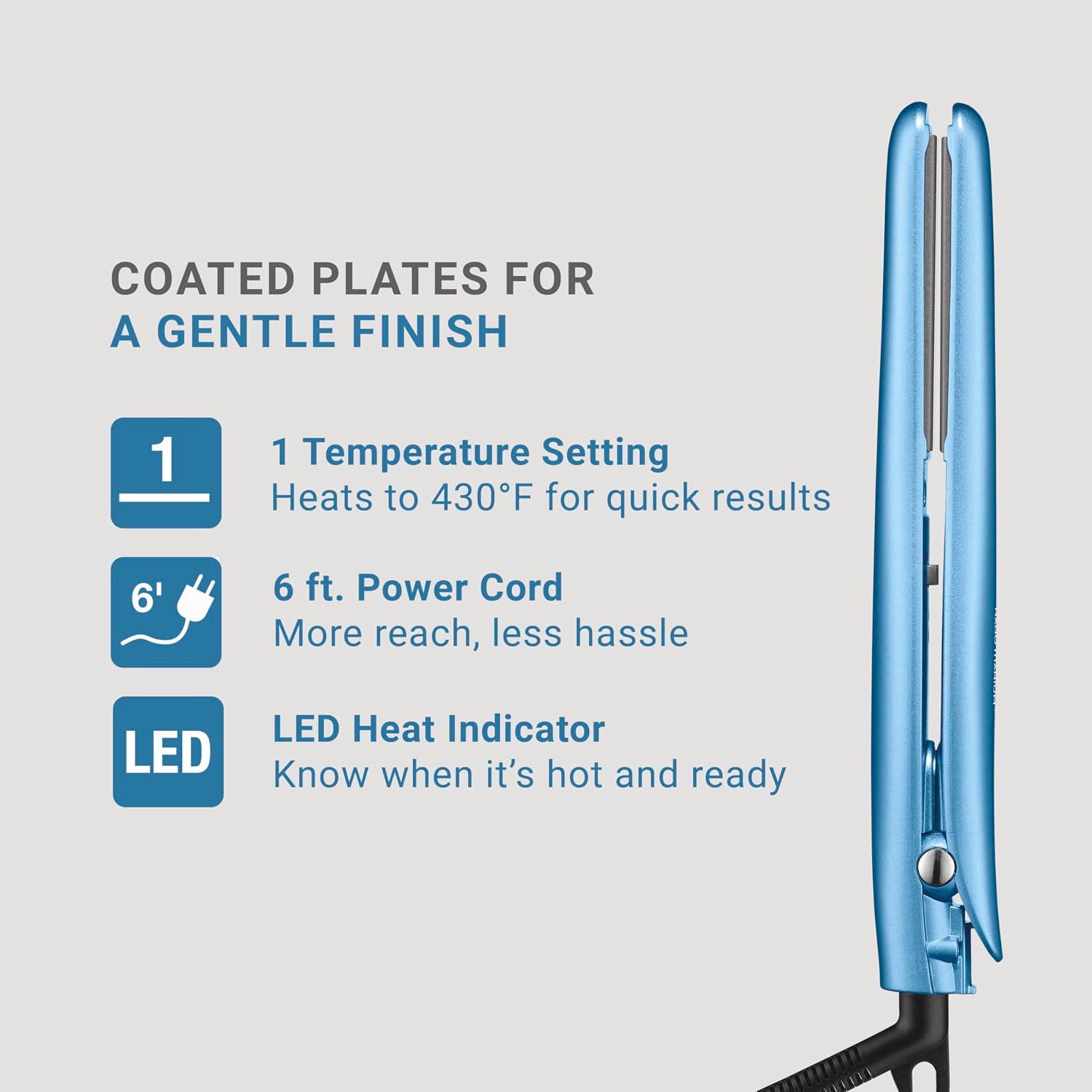 Plancha de pelo ultra elegante BabylissPRO Nano Titanium, plancha p...