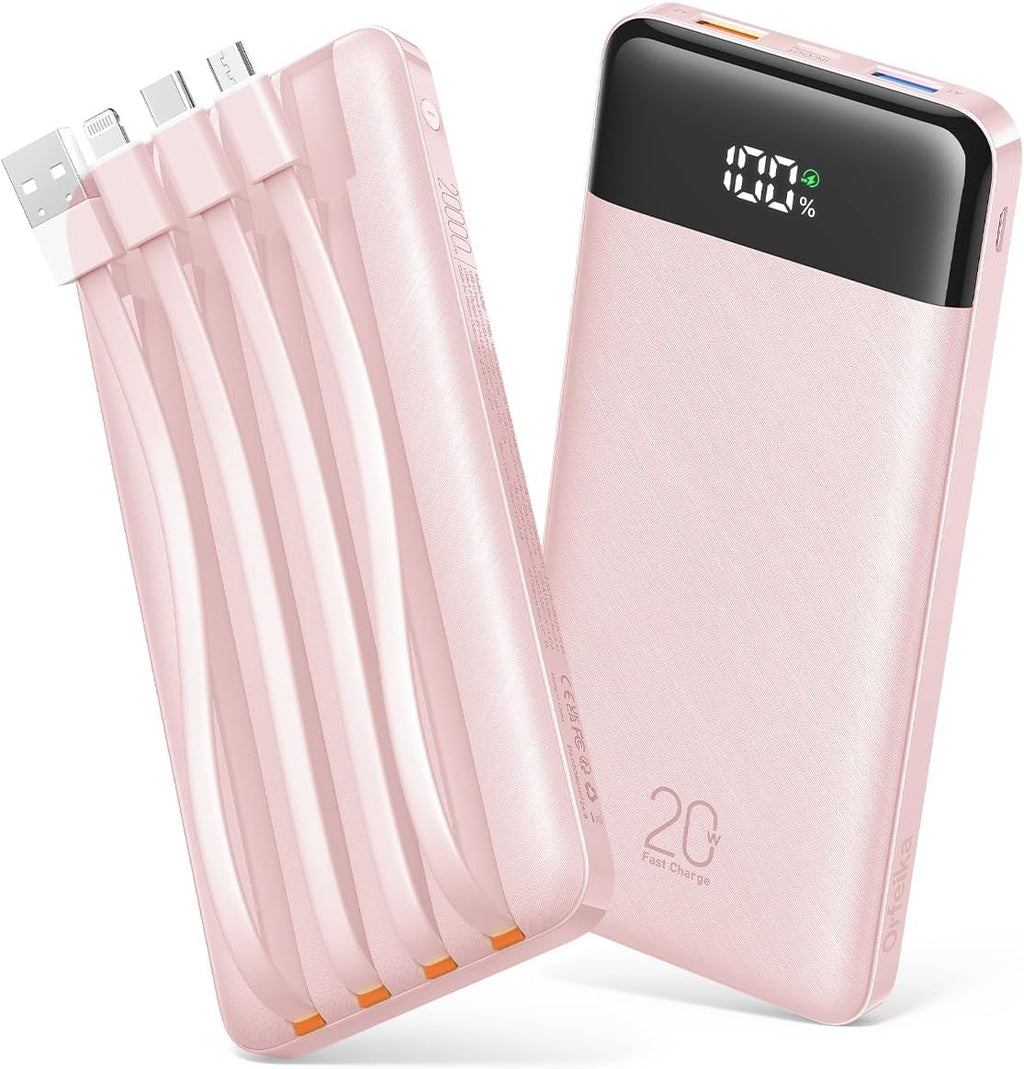 Orfeika Banco de Energía de 20000mAh con Carga Rápida, Cargador Por...
