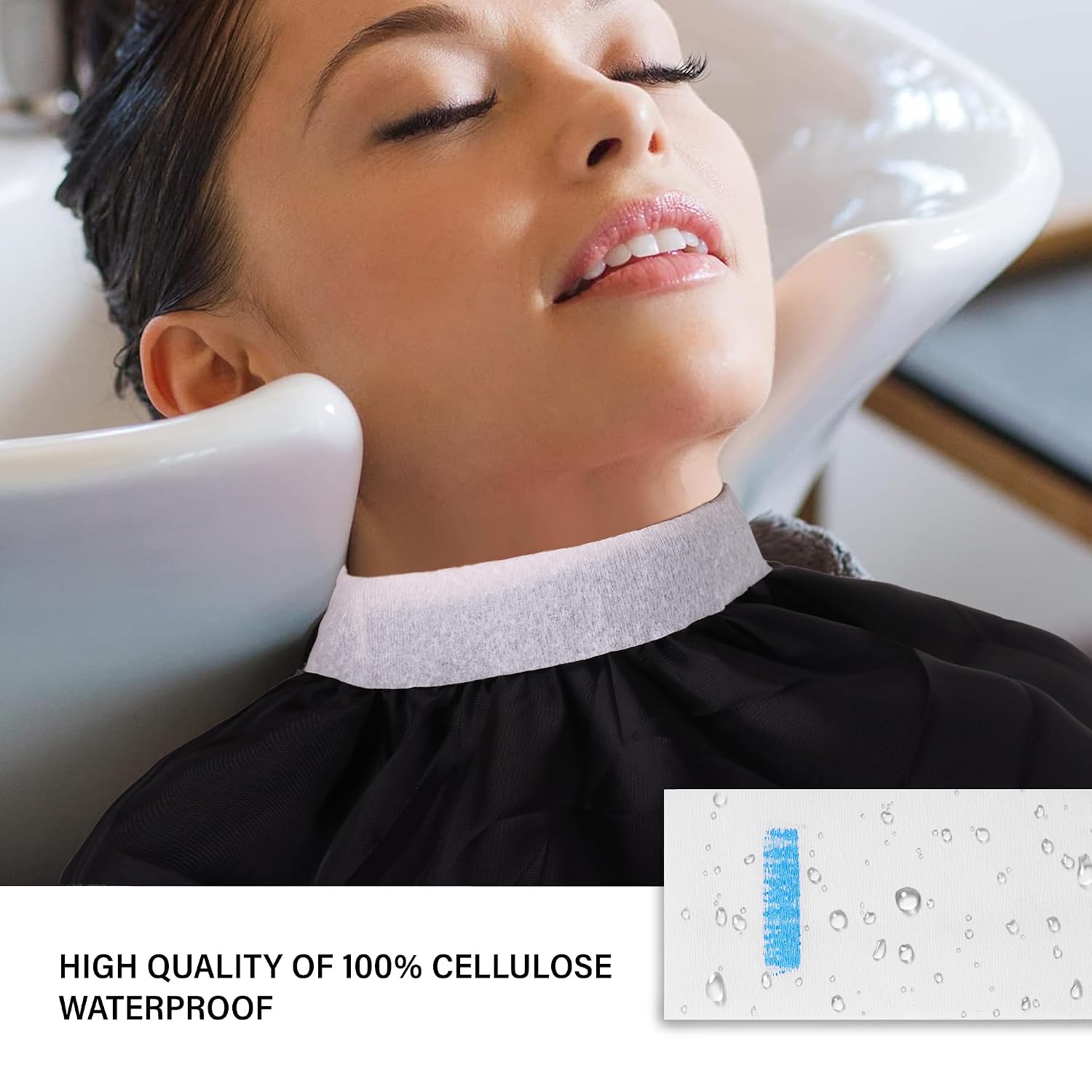 Papel desechable para cuello de peluquero con herramienta de acceso...