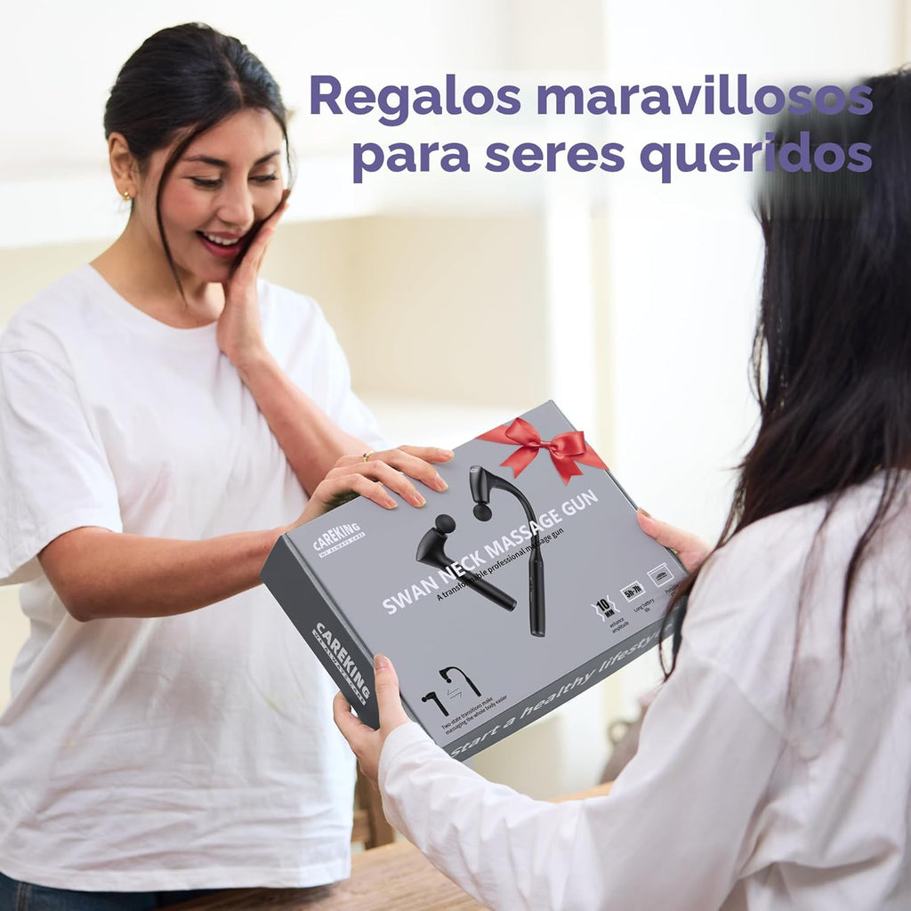 CAREKING 2-en-1 Pistola de Masaje Muscular Desmontable de Tejido Pr...