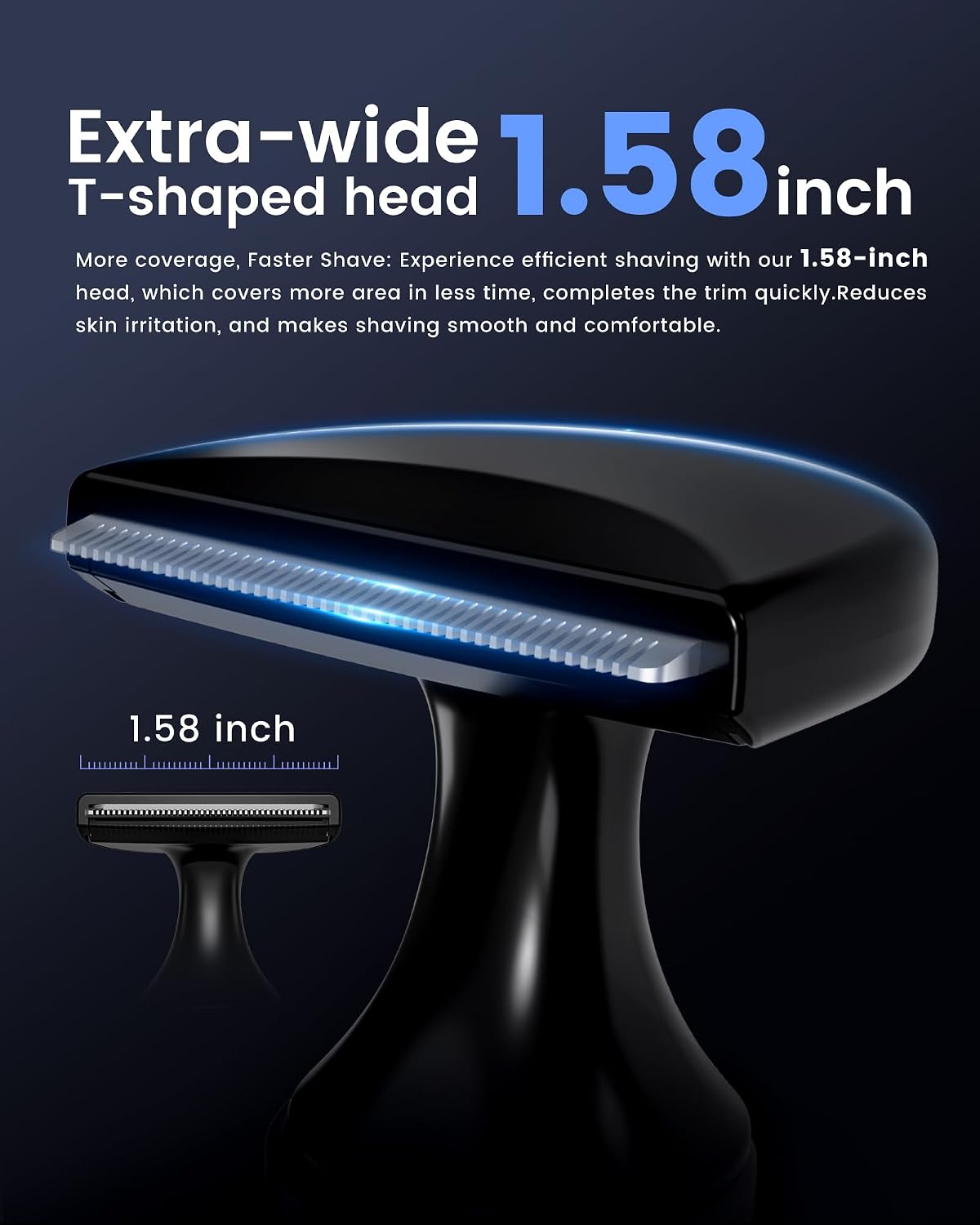 NUBACK Afeitadora eléctrica de espalda para hombres, afeitadora de...
