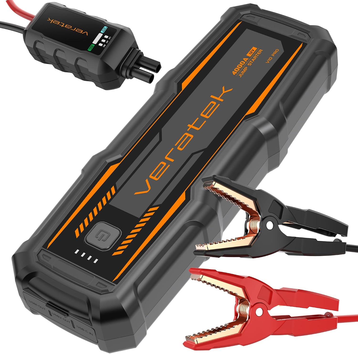 Veratek V10 Pro 4000A Arrancador de Batería de Coche Portátil (10.0...