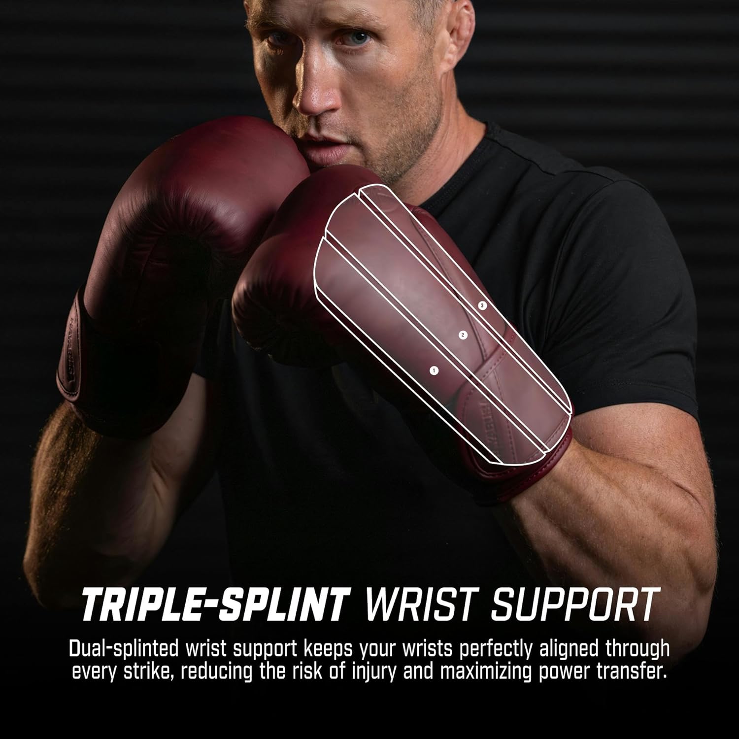 Hayabusa T360 Guantes de boxeo de cuero para hombres y mujeres, pro...