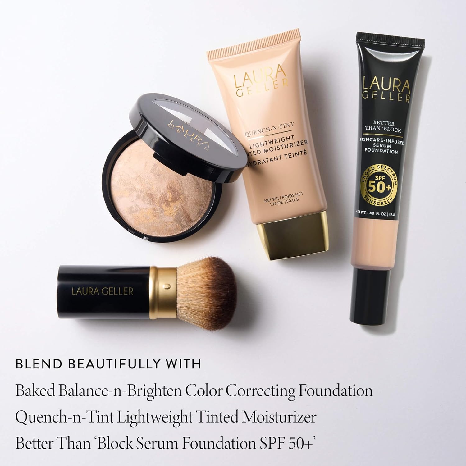 LAURA GELLER NEW YORK Blending Beauties - Juego de 2 brochas para m...