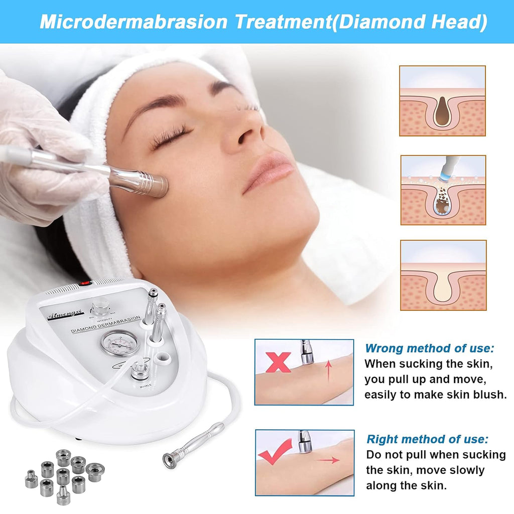 Máquina de microdermoabrasión de diamante 2 en 1, equipo profesiona...
