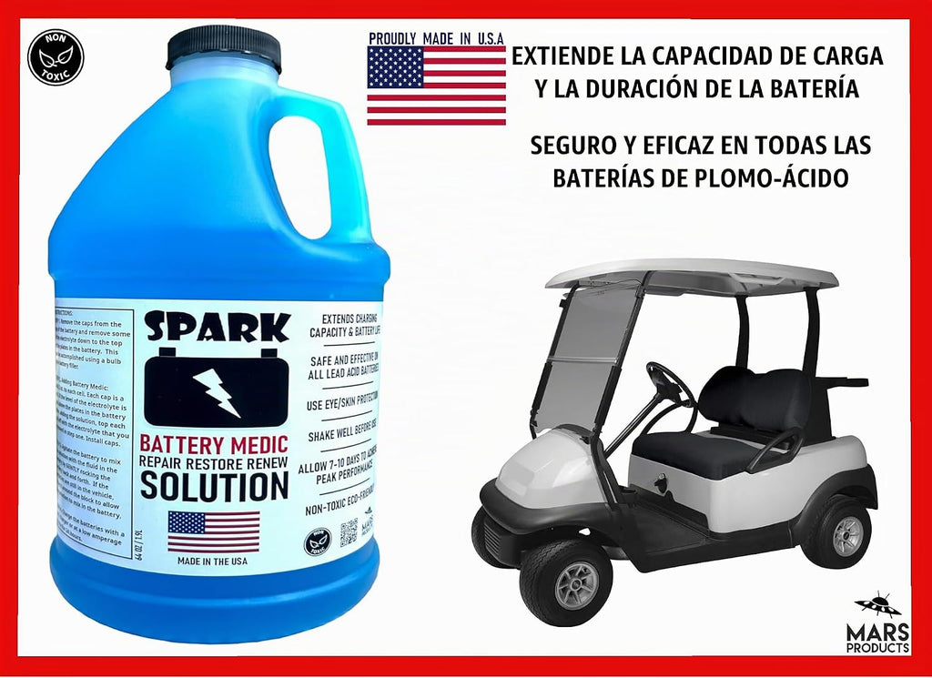SPARK Solución líquida de restauración de baterías para carrito de...