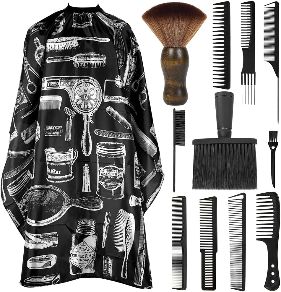 Set de 12 peines para cortar cabello - peines de barbero para hombr...