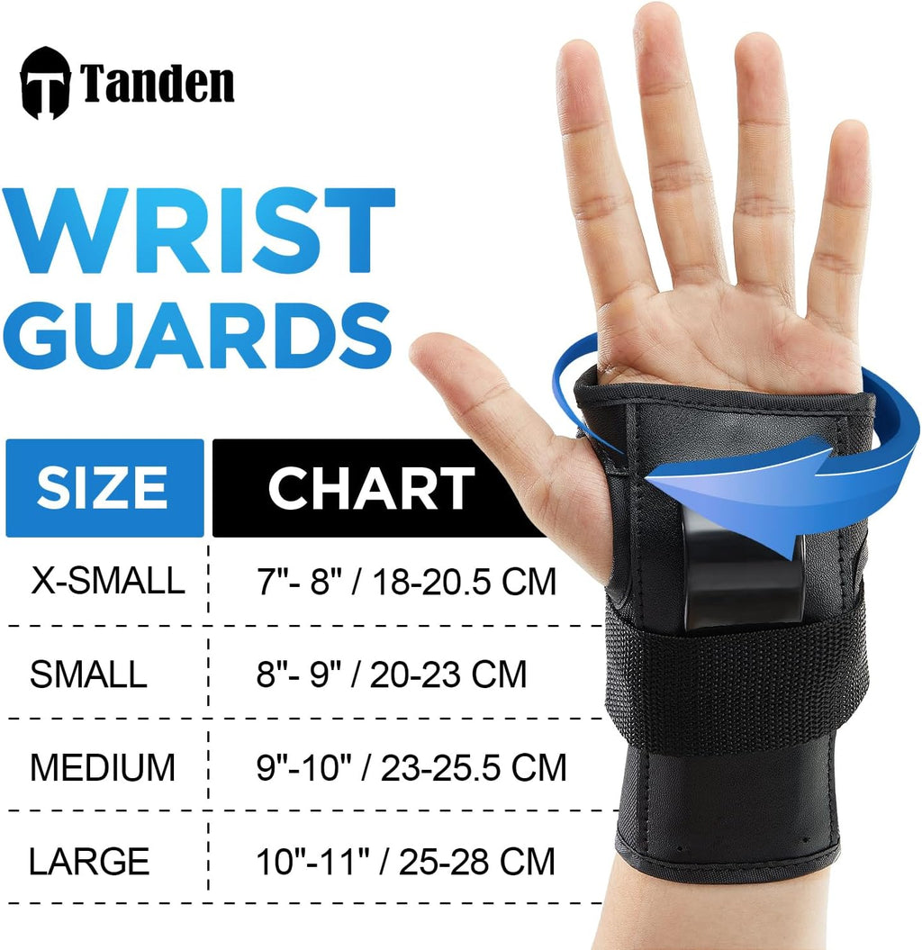 Tanden - Protectores de muñeca para patinaje, equipo de protección...