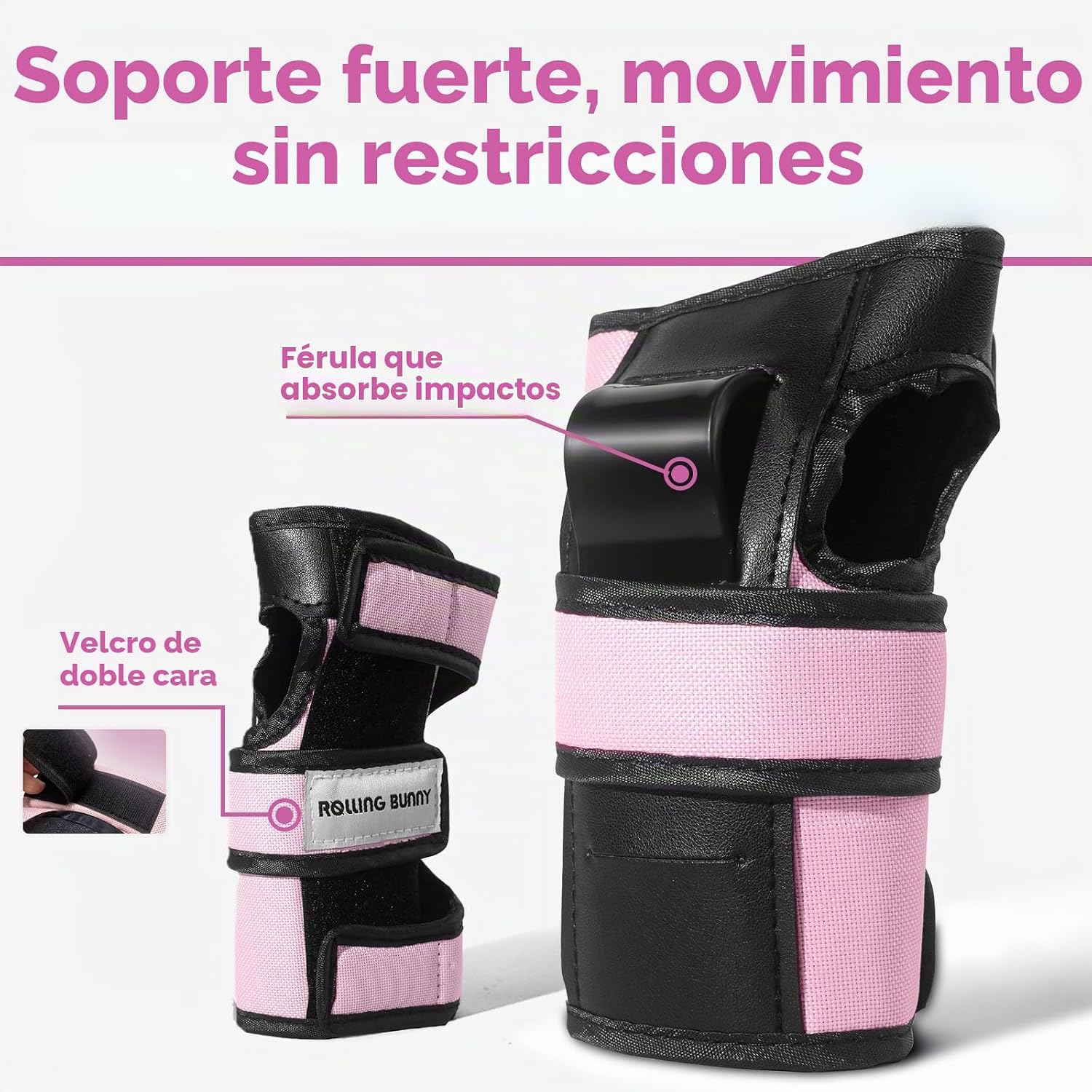 RollingBunny Juego de equipo de protección de patinaje para adultos...