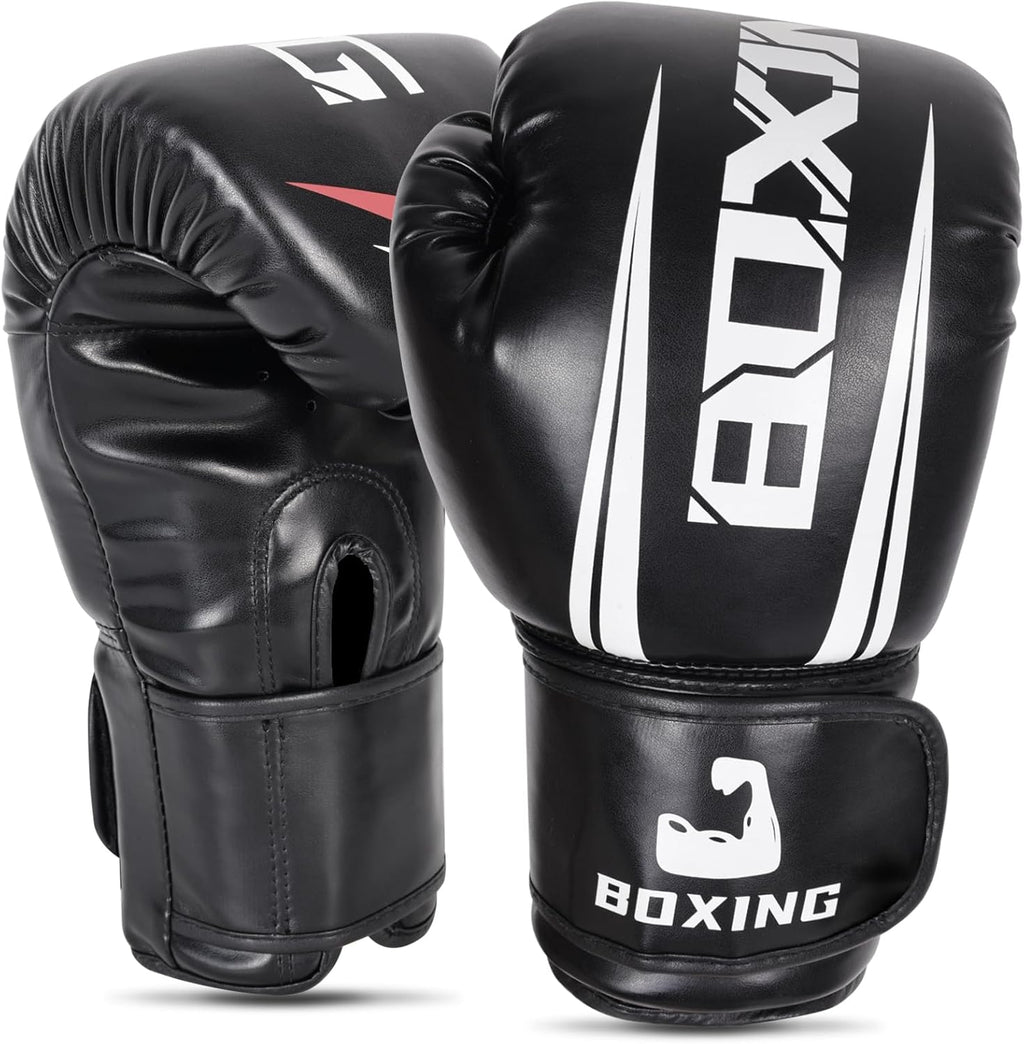 Guantes de boxeo para hombre, guantes de entrenamiento de boxeo, Mu...