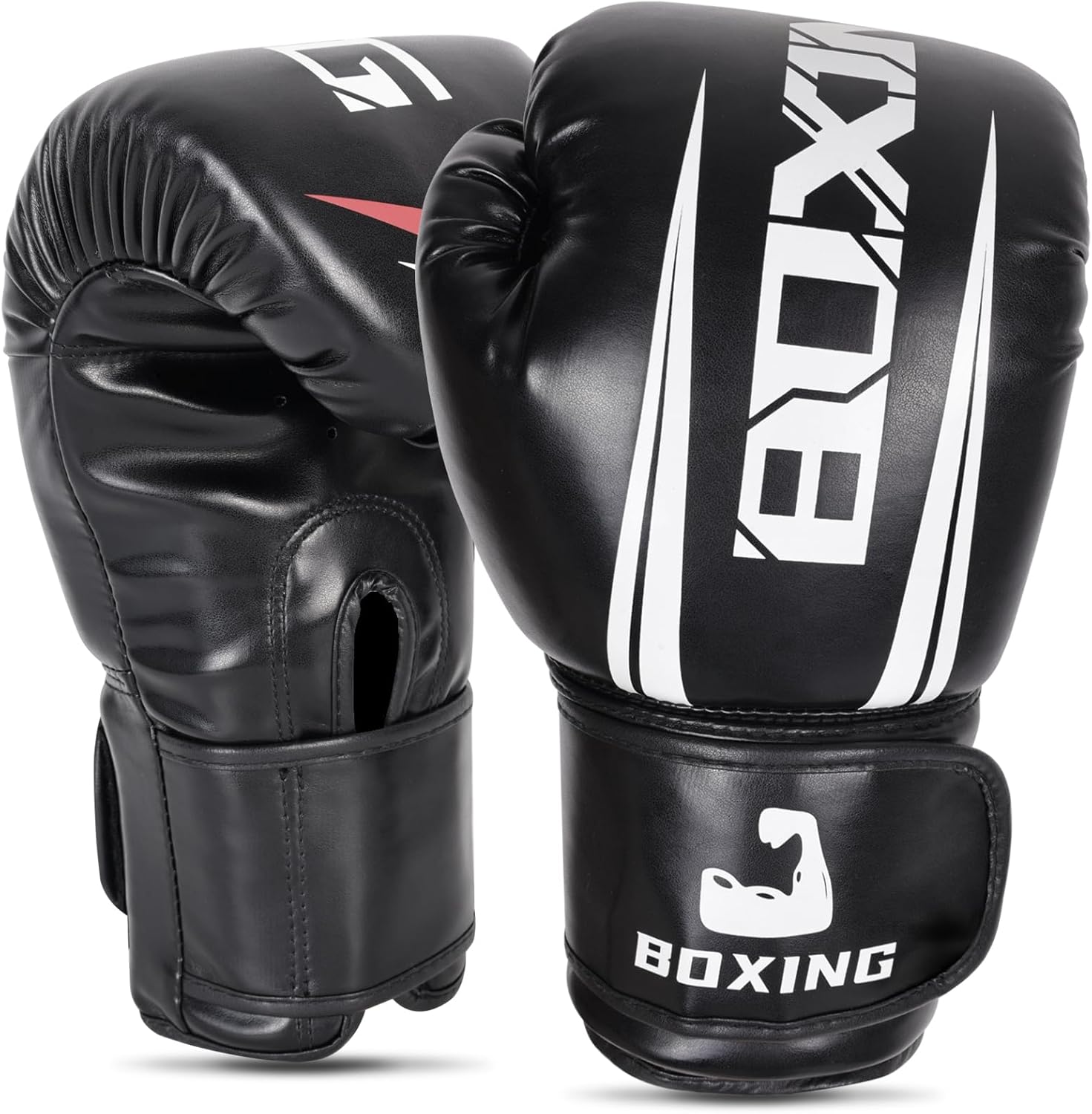 Guantes de boxeo para hombre, guantes de entrenamiento de boxeo, Mu...