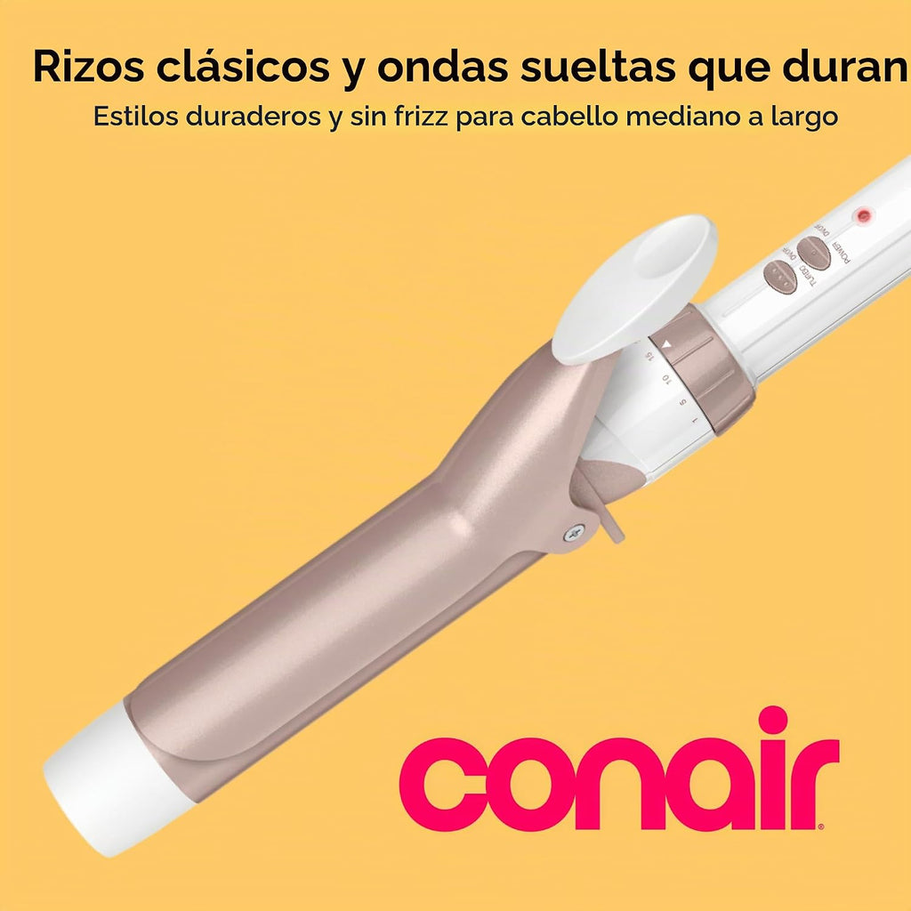 Conair Rizador de cerámica doble de 1 ¼ pulgada, barril de 1 ¼ pulg...