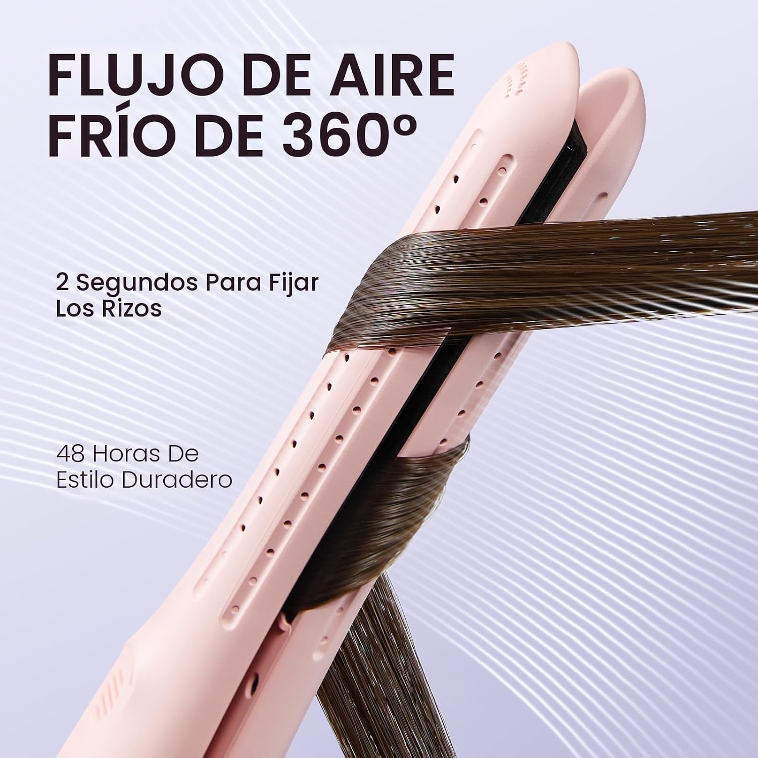 Wavytalk Cool Curl Pencil 0.65" Airflow - Plancha rizadora para cab...