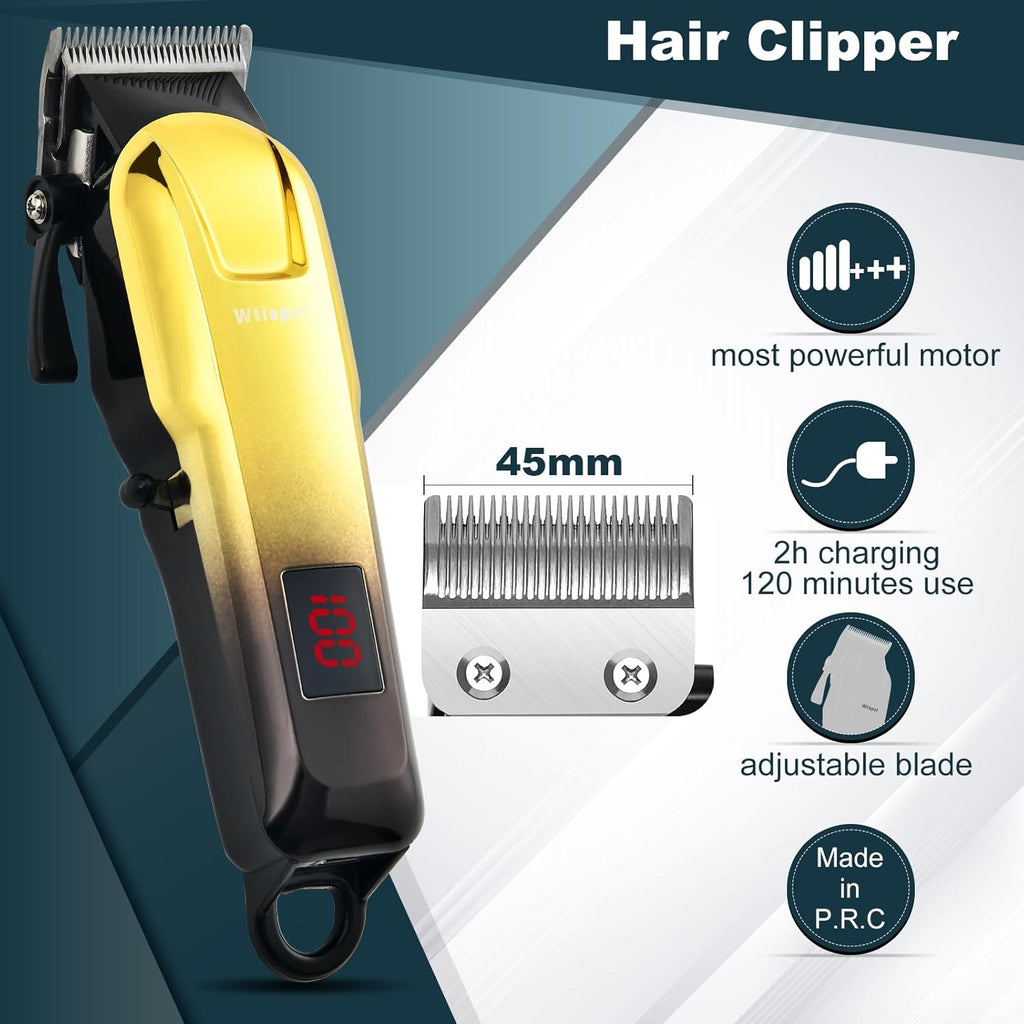 Juego de cortapelos para hombres, cortadora de cabello con pantalla...
