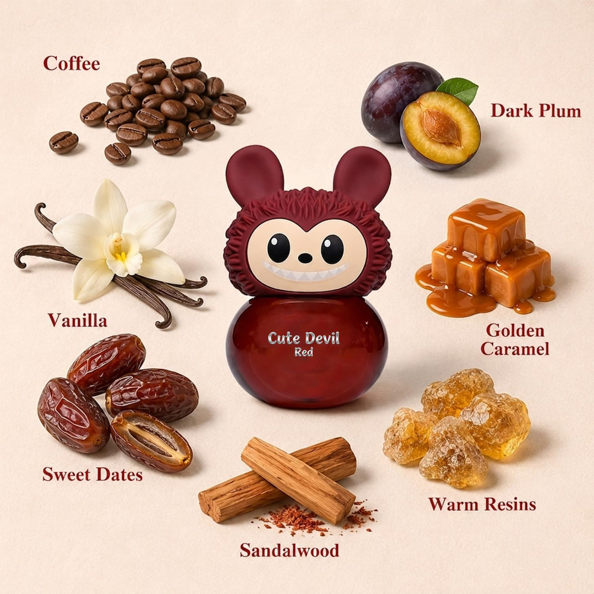 AHUJA Lindo perfume rojo diablo 3.4 fl oz \u2013 Café dulce y cirue...