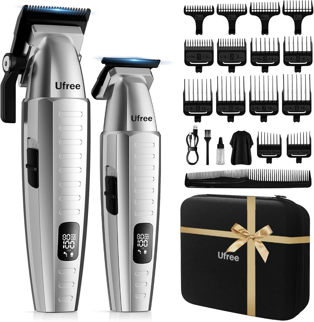 Ufree Cortapelos profesional para hombres con bolsa, juego de corta...