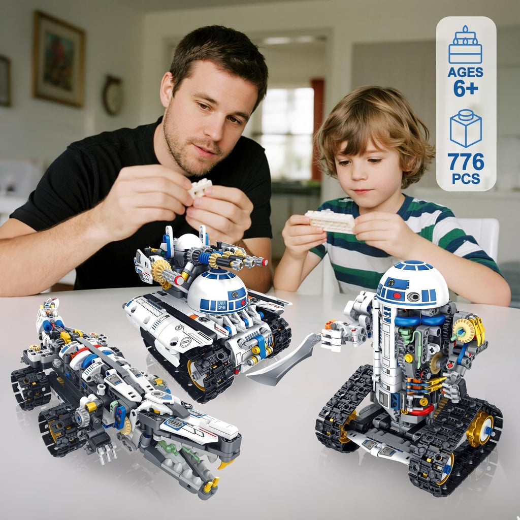 Kit de construcción de robótica STEM 3 en 1, 776 piezas con aplicac...