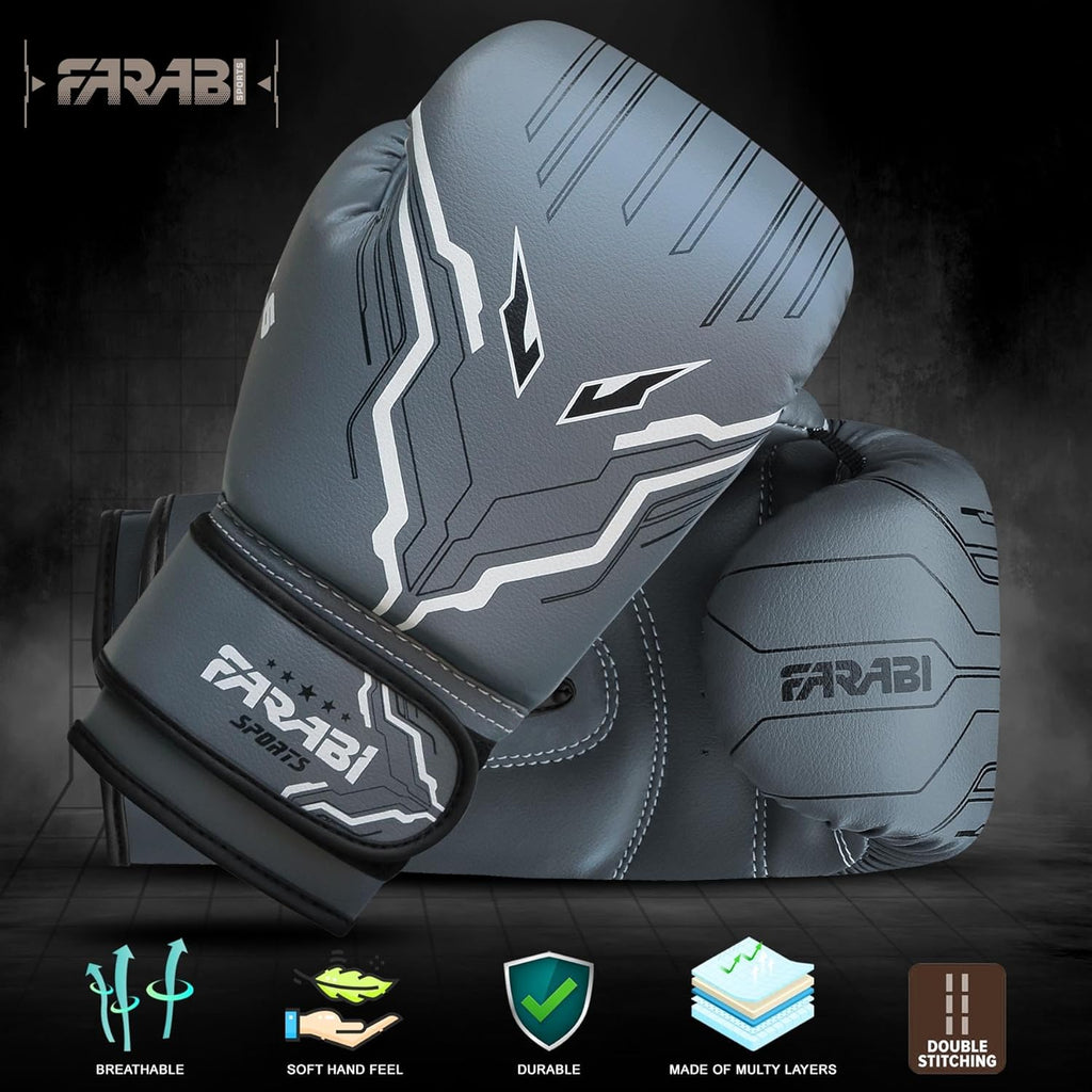 Farabi Sports Guantes de boxeo para niños y niñas, guantes de kickb...