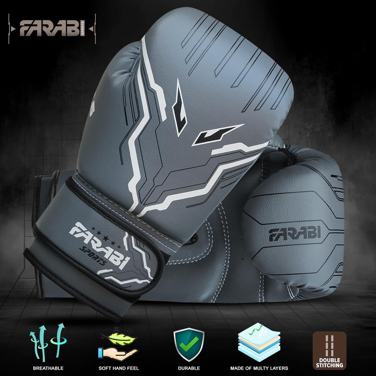 Farabi Sports Guantes de boxeo para niños y niñas, guantes de kickb...