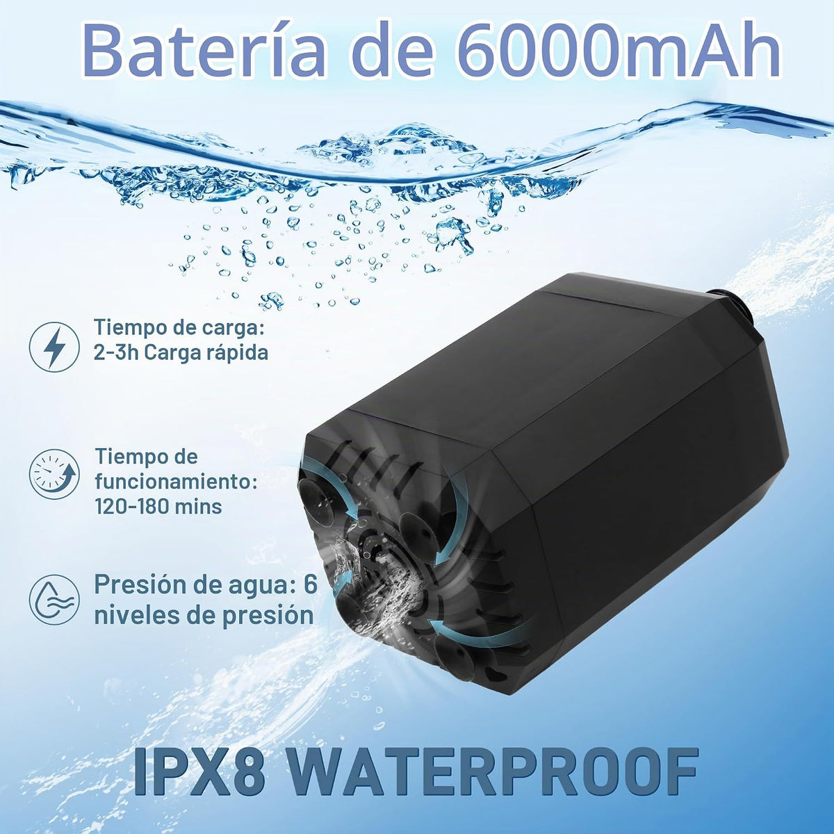 Sumloty Ducha portátil para acampar con calentador, bomba de ducha...