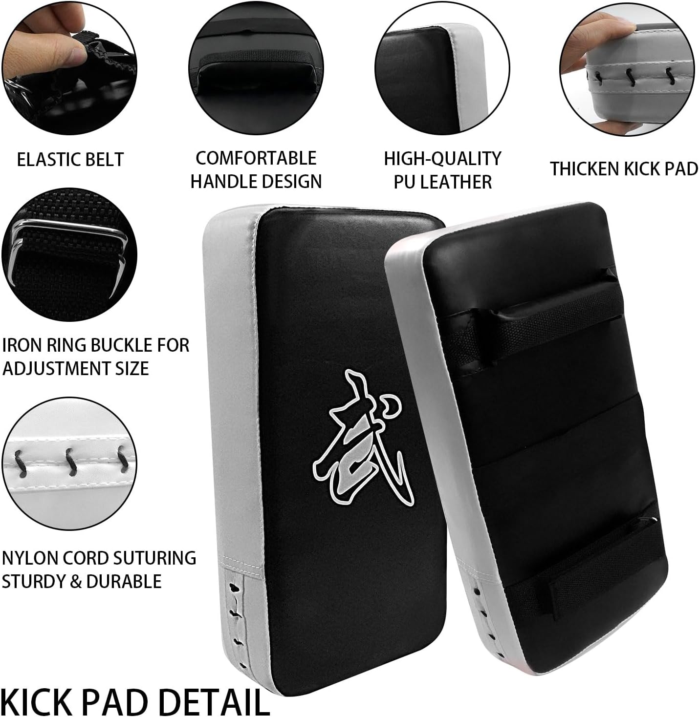 Zmpkhba Juego de almohadillas de boxeo 2 en 1, guantes de boxeo, gu...