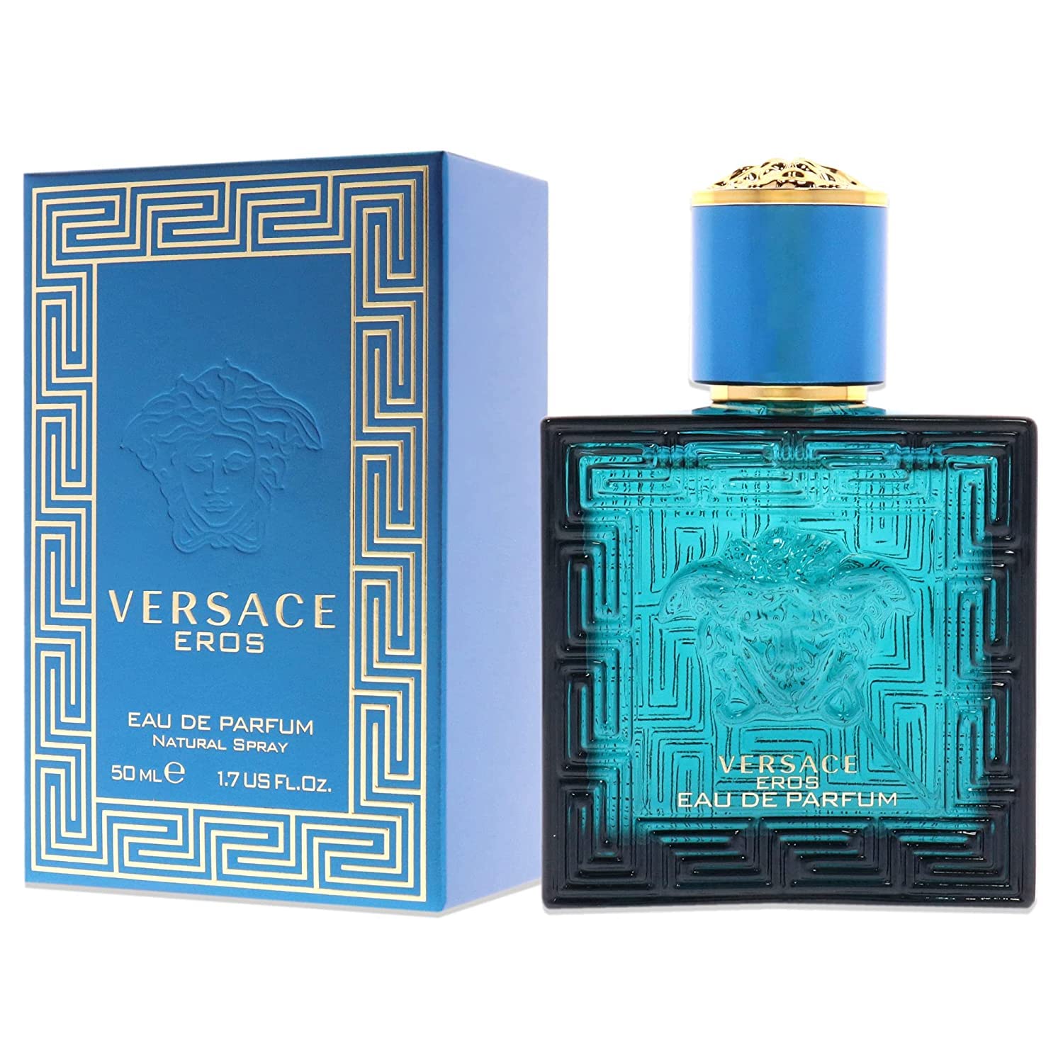 Versace Eros Eau De Parfum Spray para hombre, 1.7 onzas