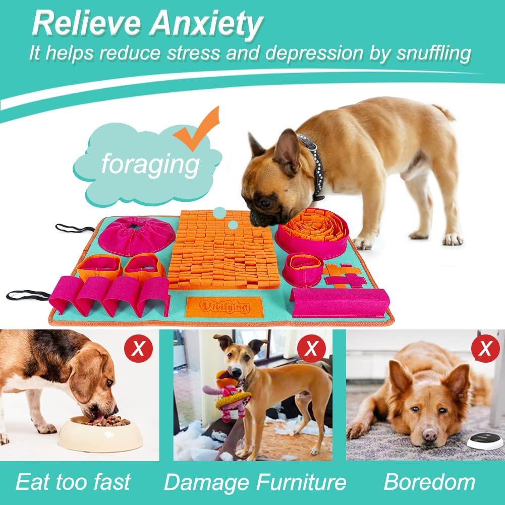Vivifying Alfombra Olfativa para Perros, Juguetes Interactivos de E...
