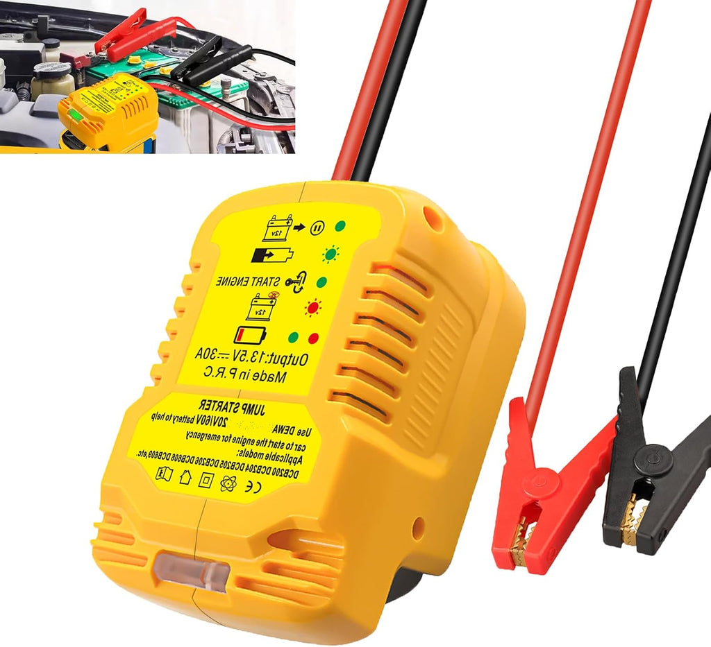 JJXNDO Adaptador de Arrancador Auxiliar para Batería Li-ion de 20V\...