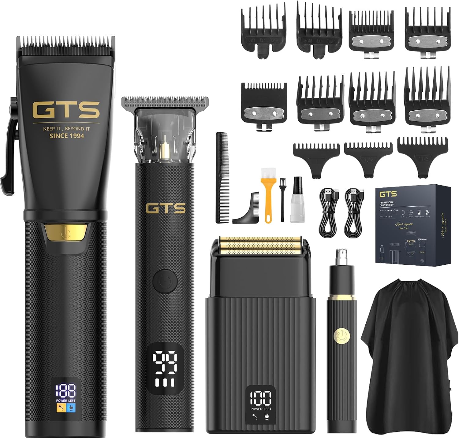 GTS Cortadoras de pelo para hombres profesionales, kits y sets de c...