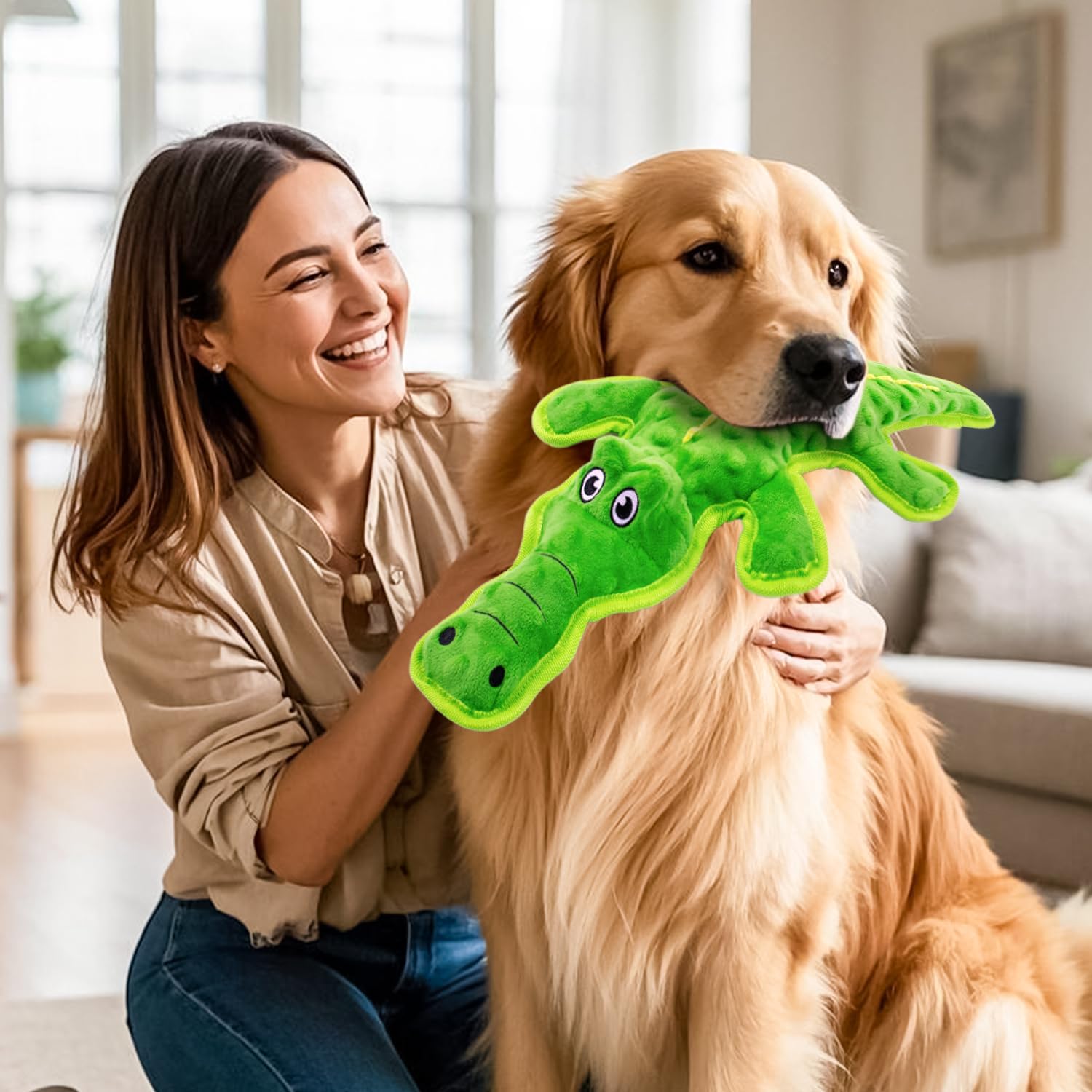 MAOOOOB Juguetes para perros con sonido sin relleno - Juguetes mast...