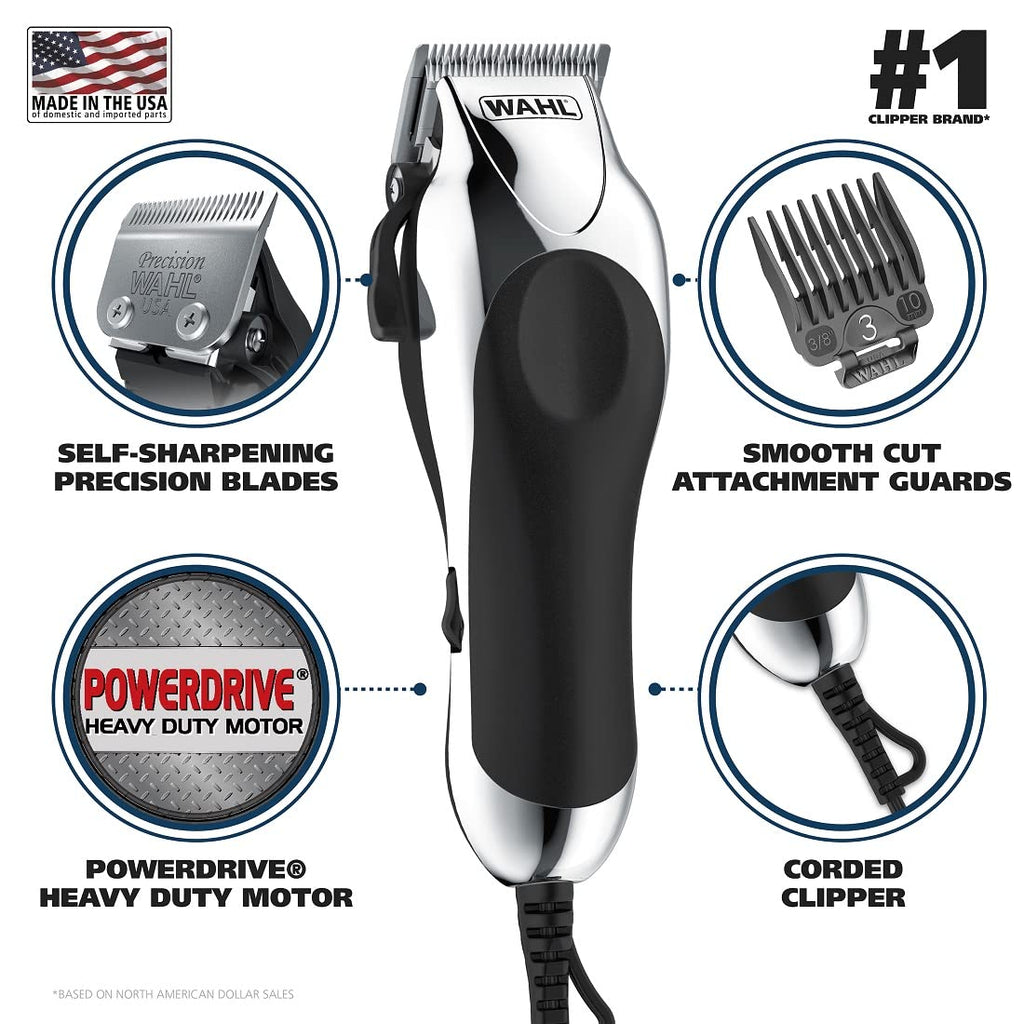 Set para cortar el cabello Chrome Pro n.° 79524-2501 (24 accesorios)