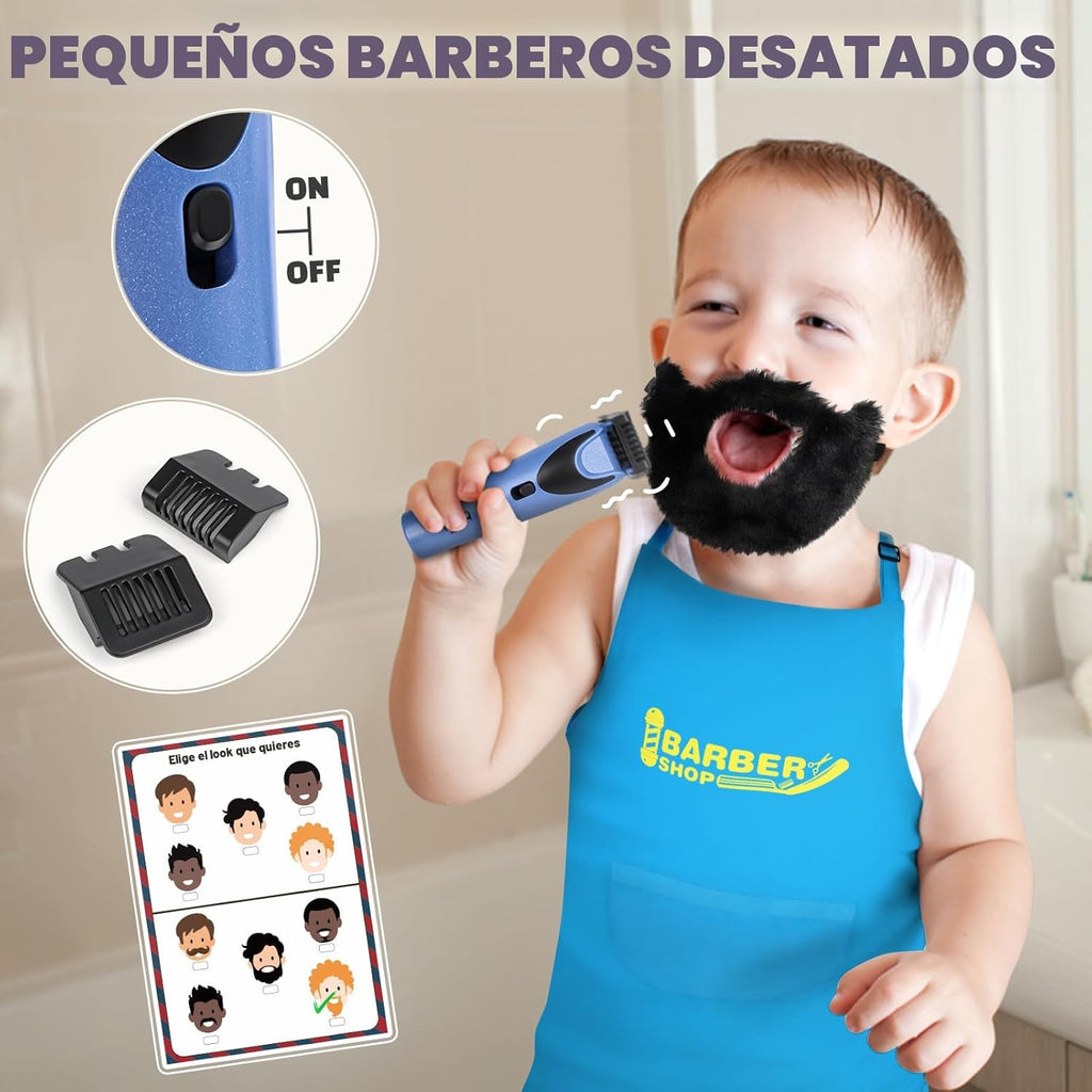 Juego de simulación de peluquería, juguetes de peluquería para niño...