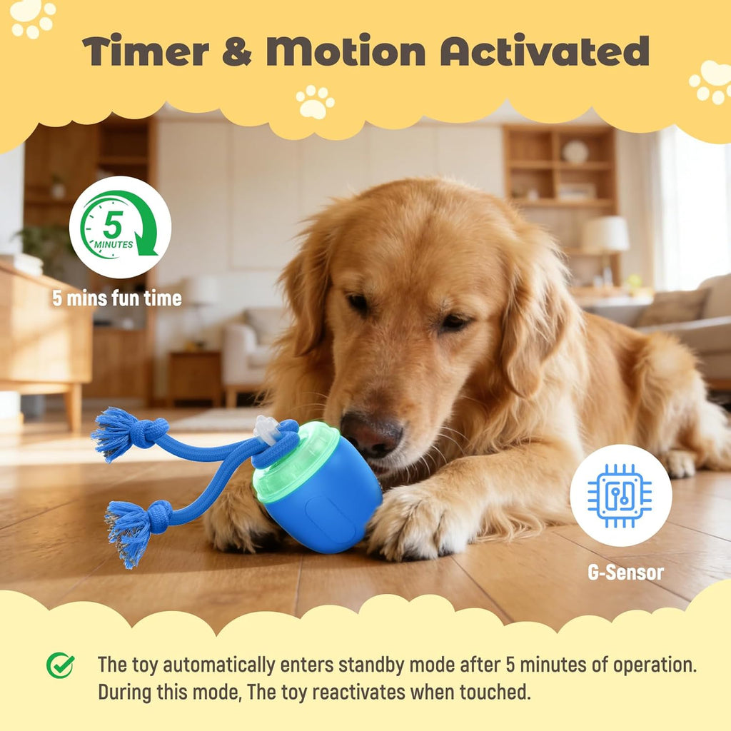 COPHCY Juguetes interactivos para perros, juguete automático para p...