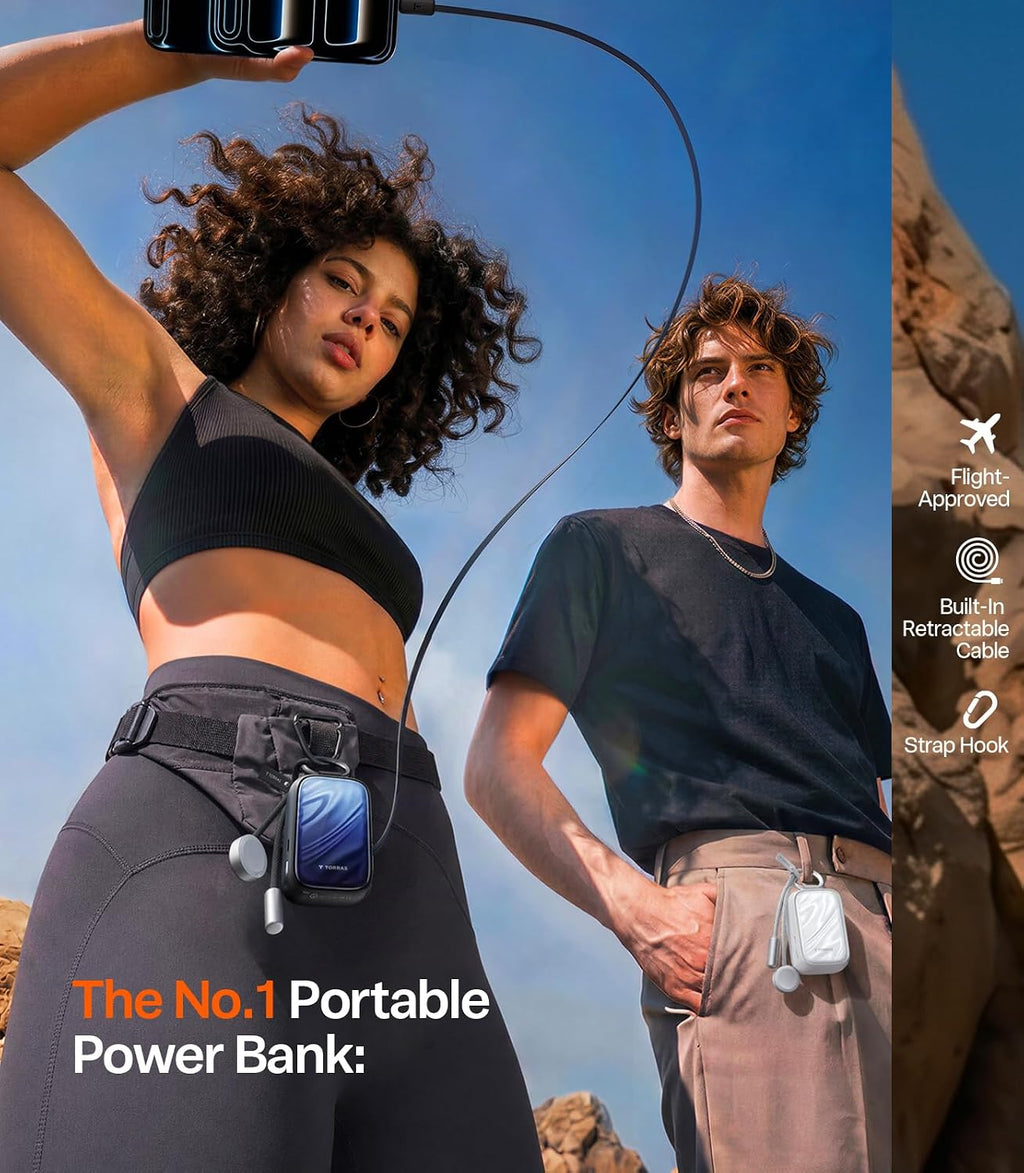 TORRAS PearlGo Power Bank, cargador portátil de carga rápida de 45...