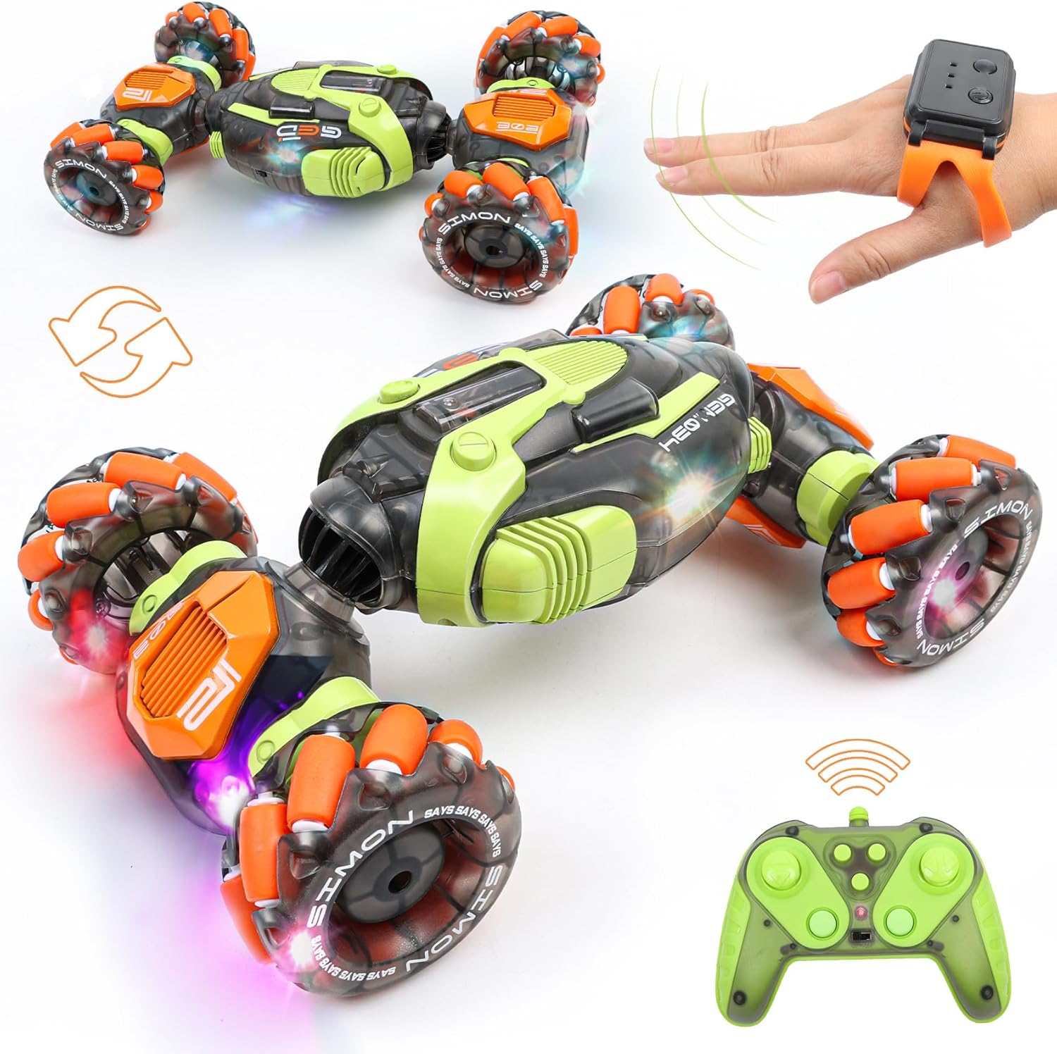 FUNiOi Coche de acrobacias RC con detección de gestos \u2013 Juguet...