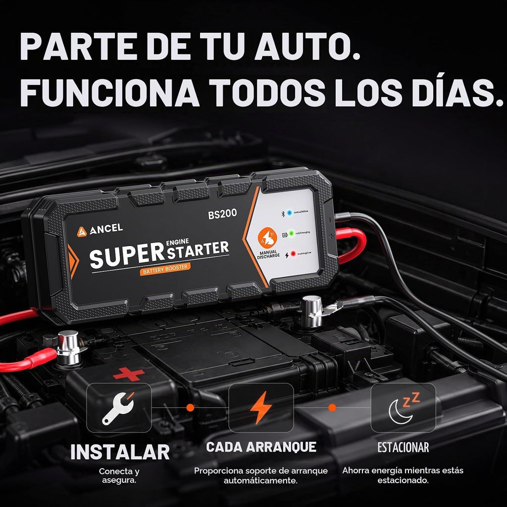 ANCEL BS200 Super Starter, sistema de arranque de salto conectado |...