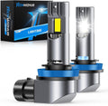 TechWizHub Bombillas H11\/H9\/H8, 24000 lm, haz alto y bajo superbr...