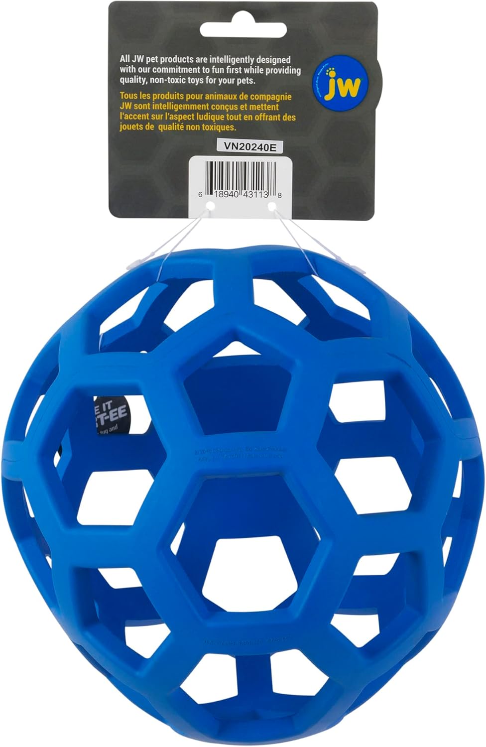JW Pet Hol-ee Roller - Bola de rompecabezas de juguete para perros,...