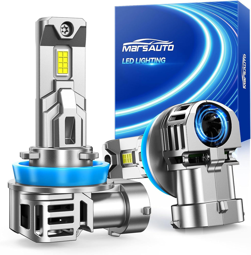 Marsauto Bombillas LED H11\/H9\/H8, 60,000 lm 10 veces más brillant...
