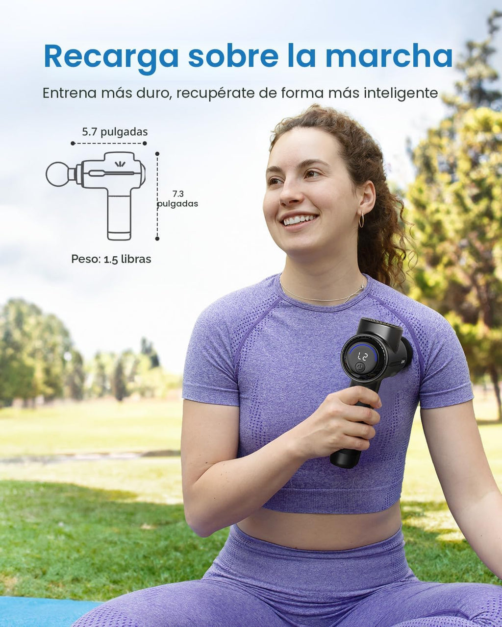 RENPHO Active+ Pistola de masaje de percusión, regalos del día del...